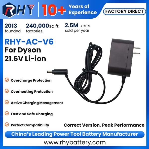 21.6V Charger for Dyson Vacuum Cleaner Batteries V6 V7 V8 AC Adapter