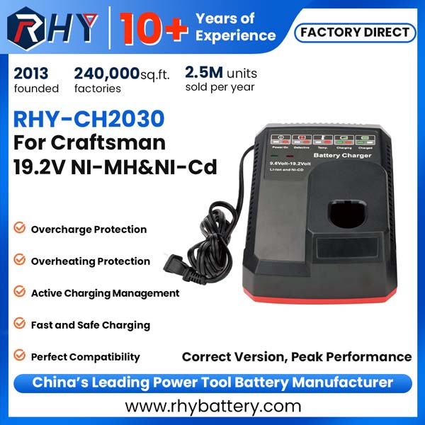 19.2V Ni-Cd & Ni-MH Li-ion Power Tool Battery Charger 315.CH2030 140152004 Compatible with Craftsman C3 