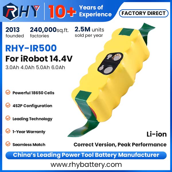14.4V 3.0Ah 4.0Ah 5.0Ah 6.0Ah Li-ion Battery Pack for iRobot Roomba 500 600 700 800 900 