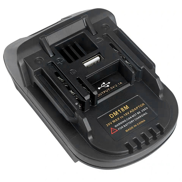 DM18MT Converter for Dewalt & Milwaukee 18V Battery to Makita 18V LXT Power Tools Adapter
