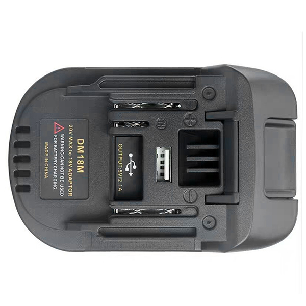 DM18MT Converter for Dewalt & Milwaukee 18V Battery to Makita 18V LXT Power Tools Adapter