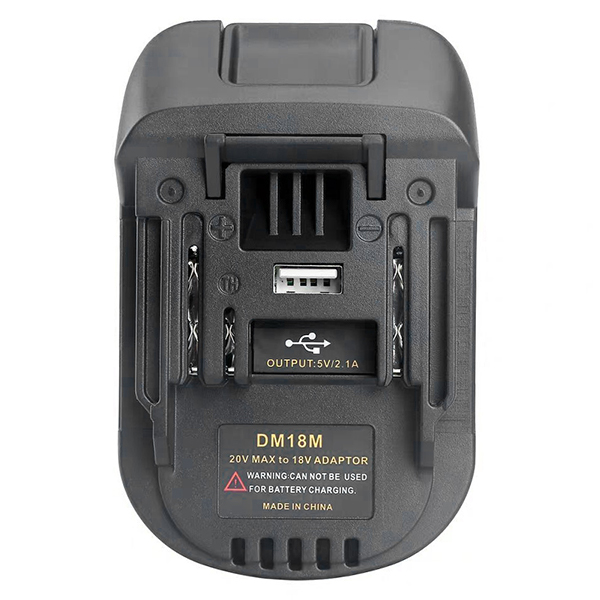 DM18MT Converter for Dewalt & Milwaukee 18V Battery to Makita 18V LXT Power Tools Adapter